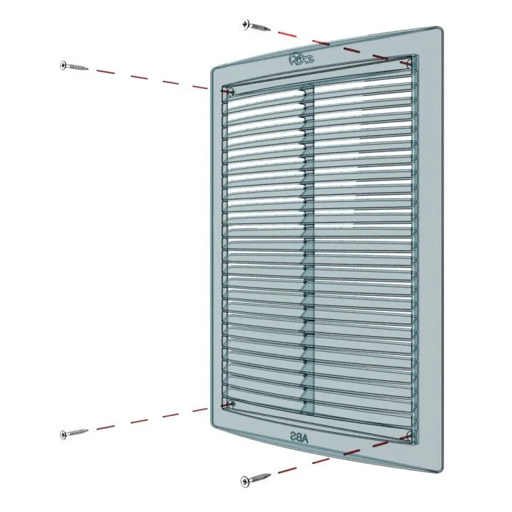1515RC, Zylindrisches Gitter mit Wabenregulierung 150x150