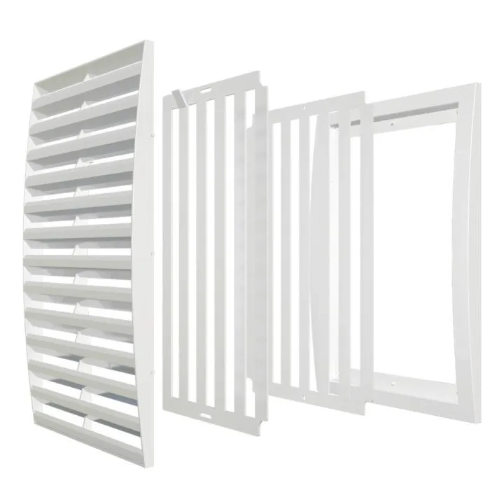 3535RRP, Lüftungsgitter mit verstellbaren Lamellen 350x350