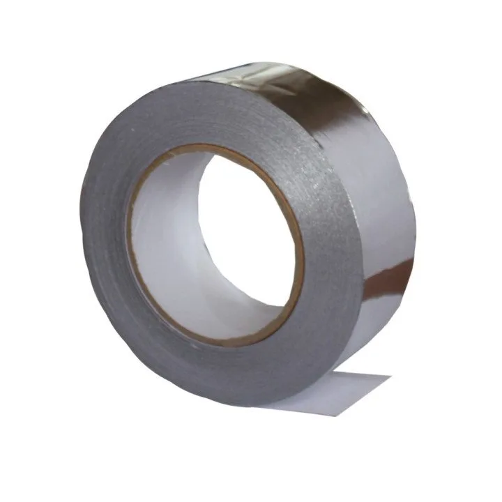 LMS, Aluminiumklebeband mit Glasfasergewebe 50 mm x 50 m, 150 Mikron.