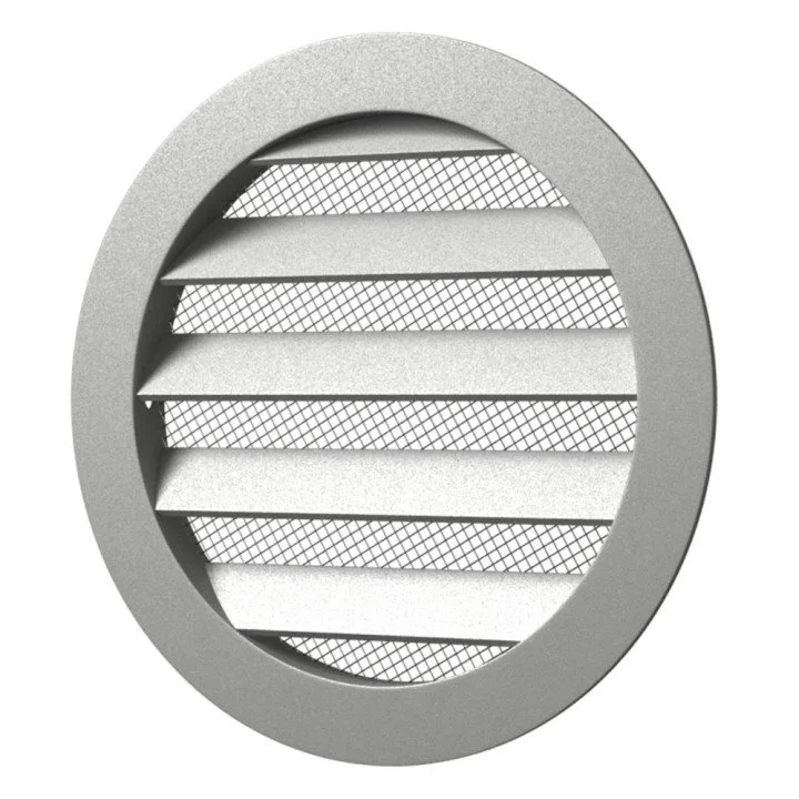 20RKM, Außenrundgitter mit Insektenschutzgitter D225 und Flansch D200, Aluminium