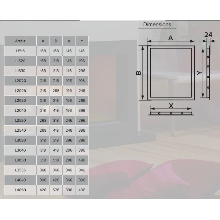 Revisionstür 168x318 L1530 150x300 zum günstigen Preis - Akvavent