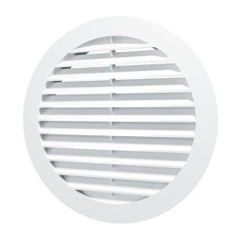 16RKN, Außenrunde Gitter D200 mit Flansch D160, ASA-Kunststoff