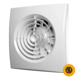 Leiser Badezimmerlüfter für das Badezimmer mit Klappe Ø 125 mm, AURA 5C