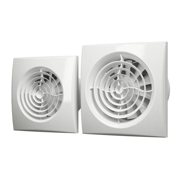 Leiser Badezimmerlüfter für das Badezimmer mit Klappe Ø 125 mm, AURA 5C