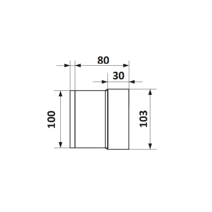 Sparsamer Rohrventilator 100 mm, 12 V AC für Feuchträume