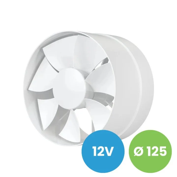 PROFIT 5 12V, Kanal-Axialventilator mit Niederspannung SB D125