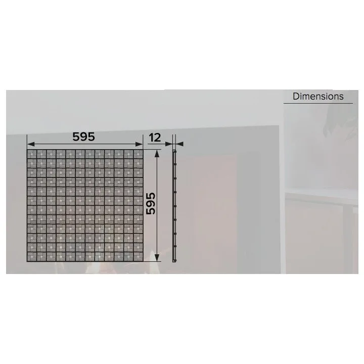 Lüftungsgitter 595x595 für Armstrong-Decken