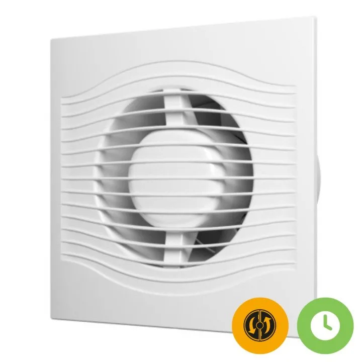 SLIM 4C MR Axialventilator mit Zeitschaltuhr und Lichtsensor D100