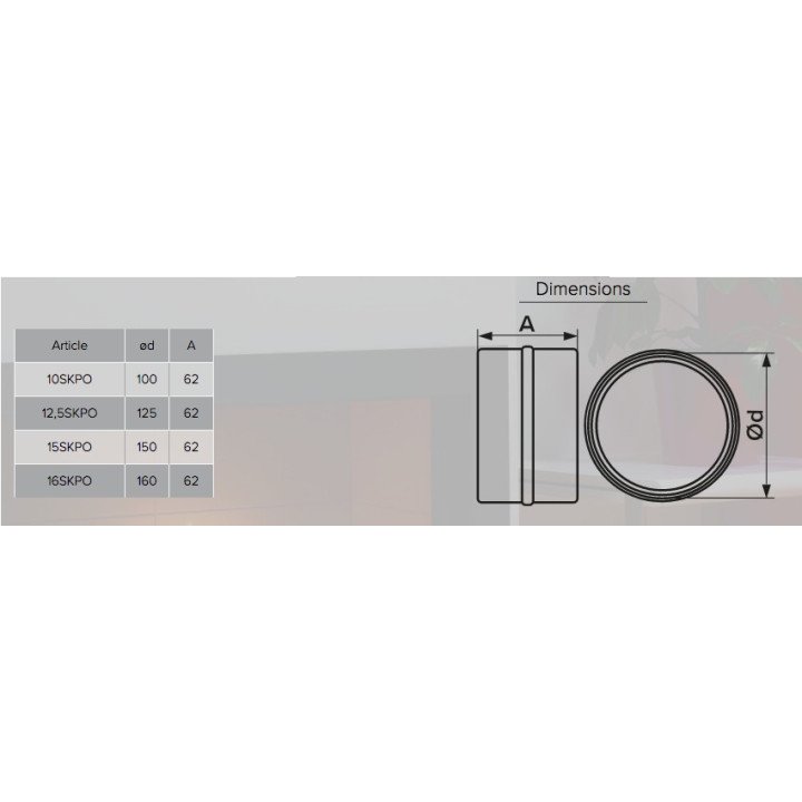 SPOJKA 10SKPO Z LOPUT.D100 für Rohrsysteme, Bild 5 in der Galerie
