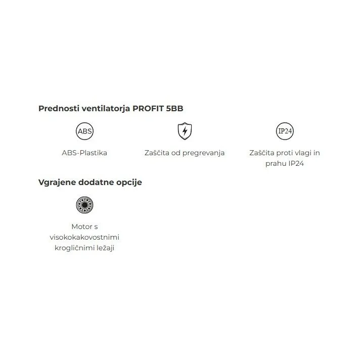 Kanal-Axialventilator für Zu- und Abluft D125 - Akvavent