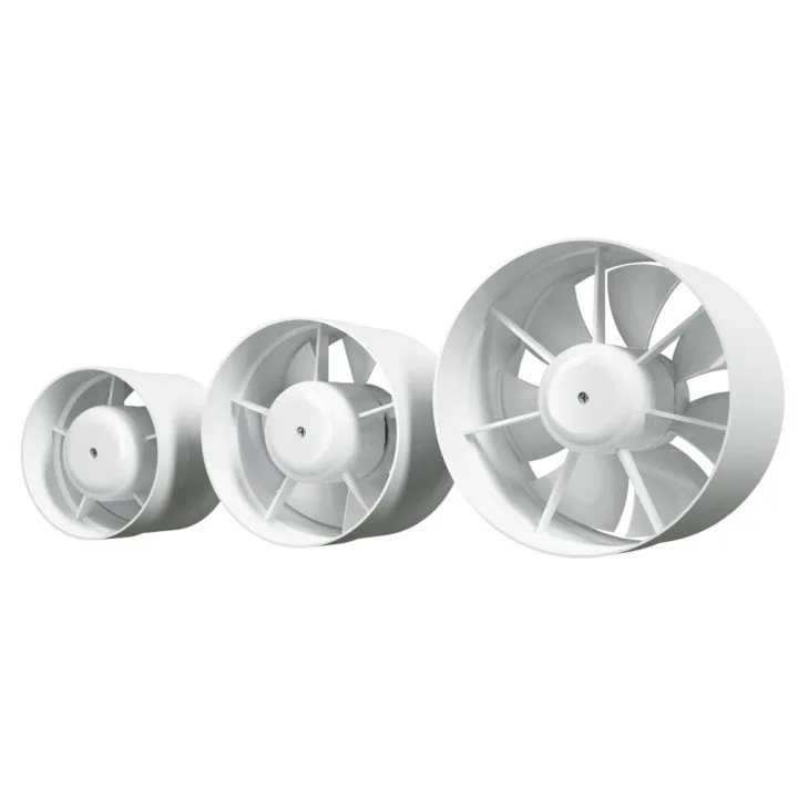 Kanal-Axialventilator für Zu- und Abluft D125 - Akvavent