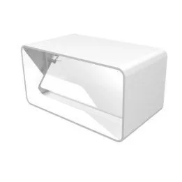 Rohrverbinder für rechteckigen Kanal 60x120 mit Rückstauklappe