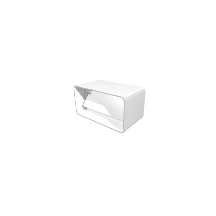 Rohrverbinder für rechteckigen Kanal 60x120 mit Rückstauklappe