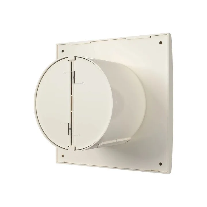 AURA 4C MRH Ivory, Axial-Abluftventilator mit Steuerung Fusion Logic 1.1 und Rückschlagventil BB D100, Ivory