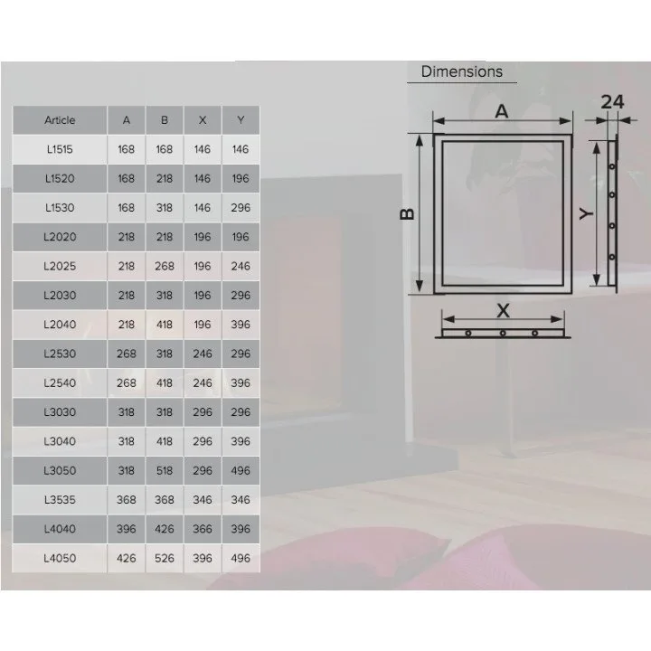 Revisionsklappe 15x15 150x150 L1515 Champagner-Flansch - Akvavent