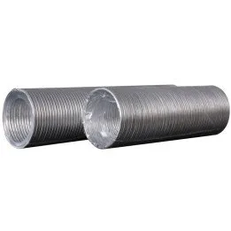 16VA ULTRA, flexibler gewellter Luftkanal aus Aluminium, Länge bis 3,1 m, Durchmesser 160 mm