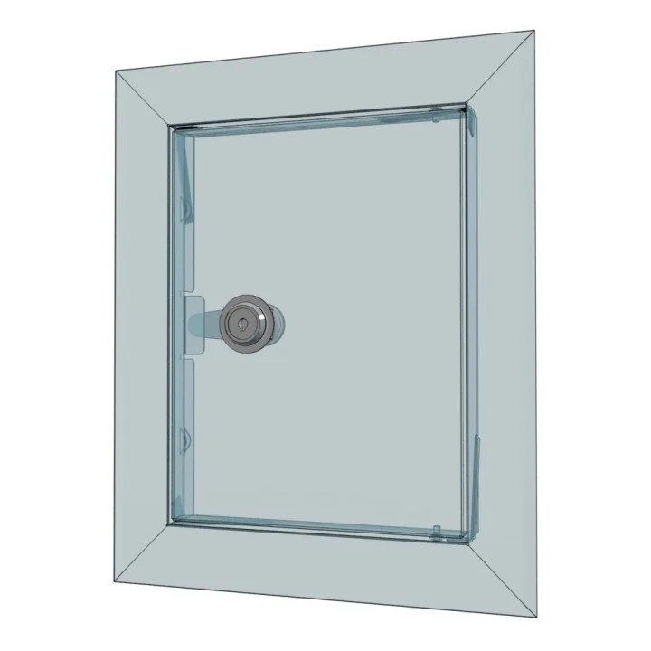 Revisionsklappe aus Stahl LT4060MZ 460x660 mit Flansch Preis - Akvavent