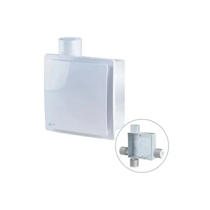 Leiser Radialventilator mit Zeitschalter und Schalter SIKU VNV 1B KV TR für Lüftungssysteme