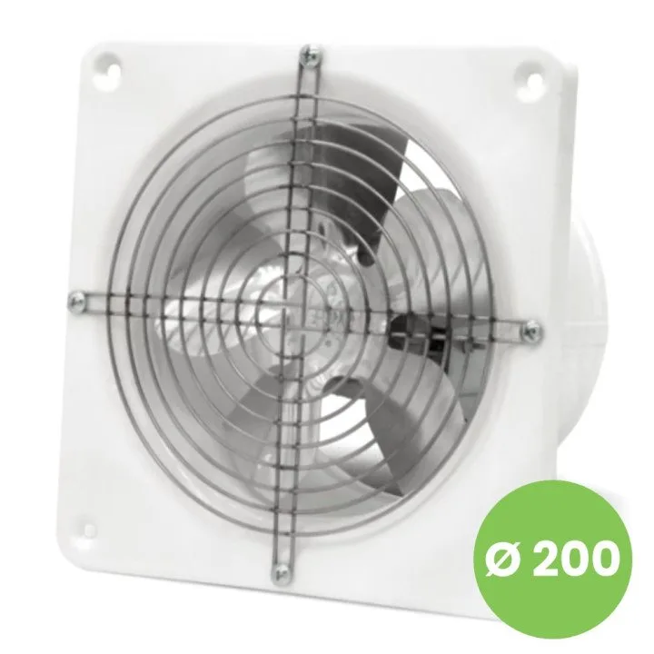 Industriewandventilator Ø 200 für kleinere Nutzräume