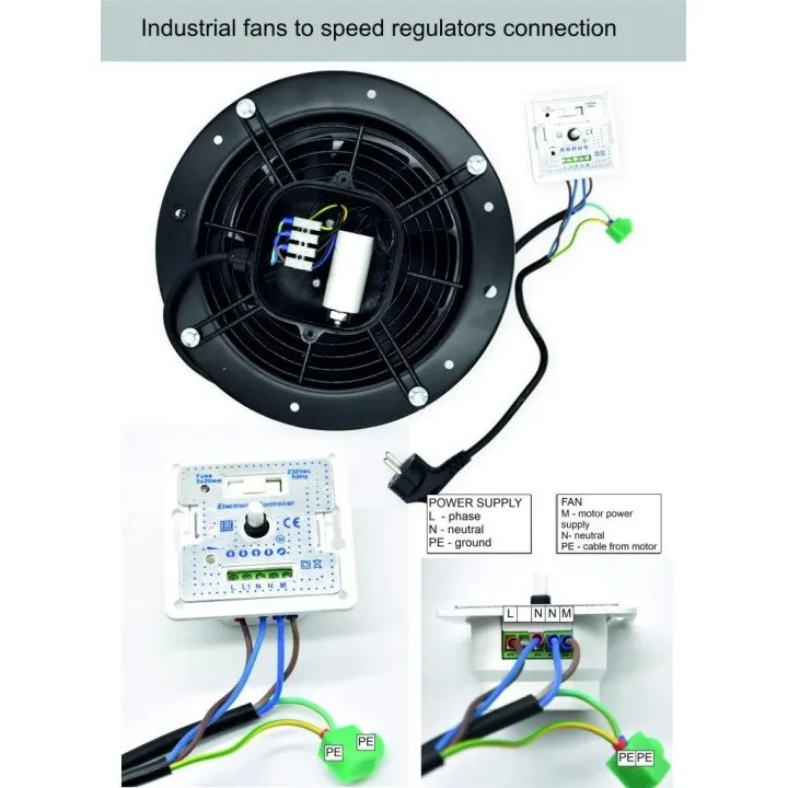 4A-Drehzahlregler für industrielle Ventilatoren aRo 400