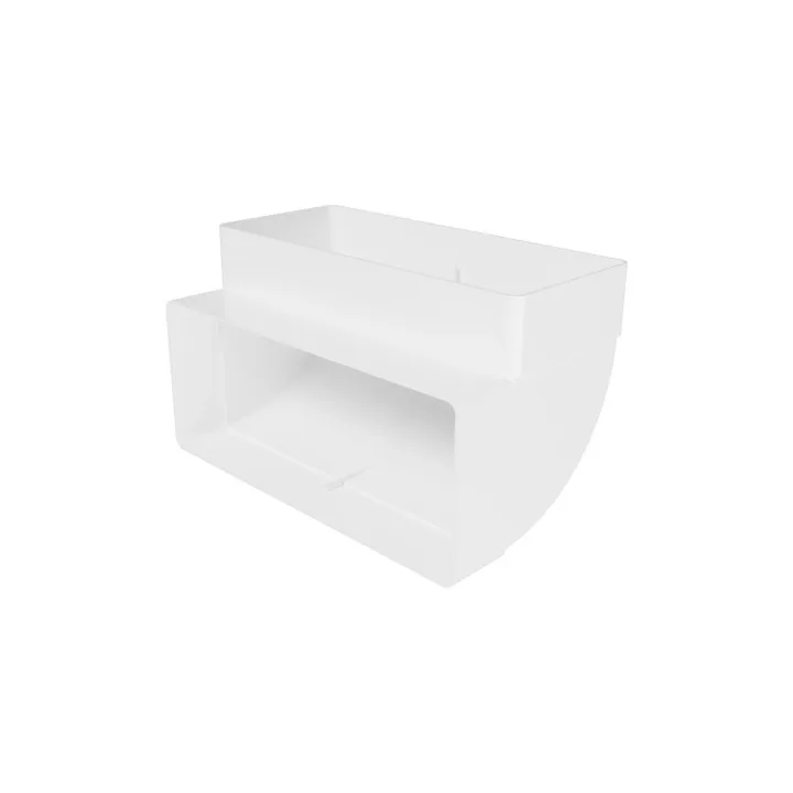 Vertikalbogen 90° für Rechteckrohr 220x90mm | 922KVP