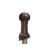 RRTV+S 160 Brown - Komplettset für Dachlüftungsauslass für 125 mm