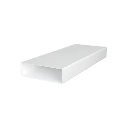Rechteckiges Lüftungsrohr für Lüftung und Dunstabzugshauben 204x60mm und 1m Länge