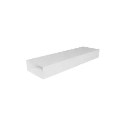 Rechteckrohr für Lüftung und Dunstabzugshauben 220x90mm und 0,5m Länge