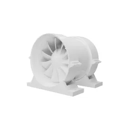 PRO 5, Rohr-Axialventilator für Zu- und Abluft mit Befestigungsset BB D125