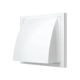 Lüftungsgitter mit Klappe 150x150 und Flansch D100 - Akvavent