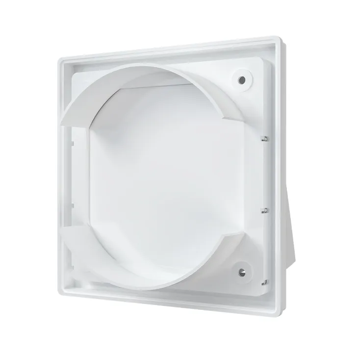 Lüftungsgitter mit Klappe 150x150 und mit Flansch D125 - Akvavent