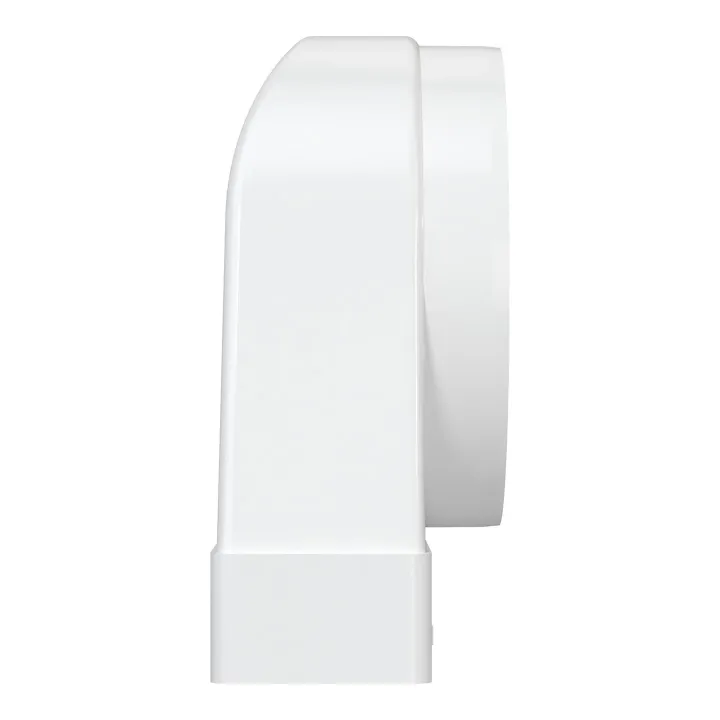 620SK10KP, 90°-Verbinder zwischen rechteckigem Kanal 60x204 und Rundkanal D100