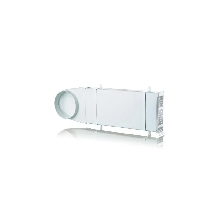 Komplett für Eckmontage 160 mm, weißes Gitter