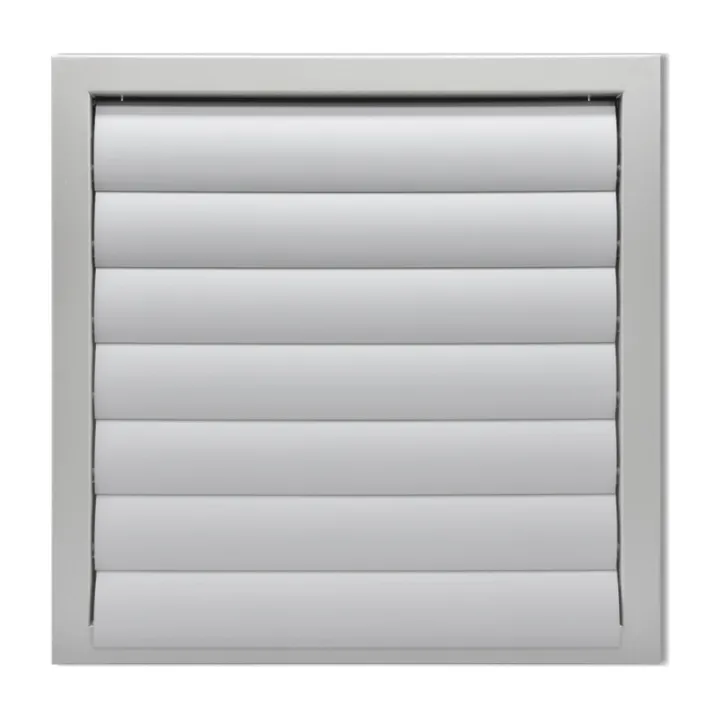 Außenlüftungsgitter mit Lamellen 400 × 400 mm Ø350