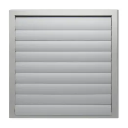 Außen-Lüftungsgitter mit Lamellen 550 × 550 mm