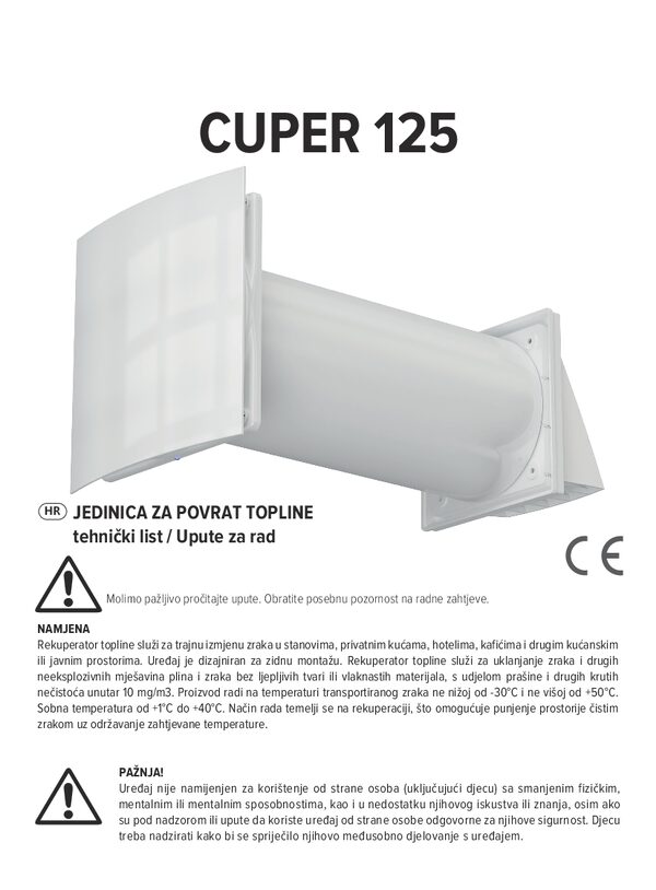 CUPER 125 – Bedienungsanleitung