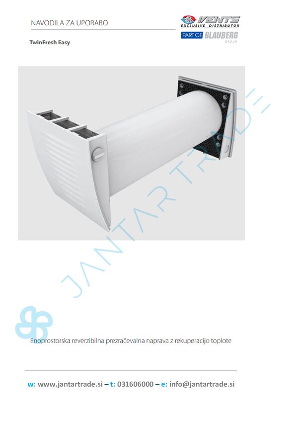 VENTS TwinFresh Easy-D RL7-50-17 - Bedienungsanleitung