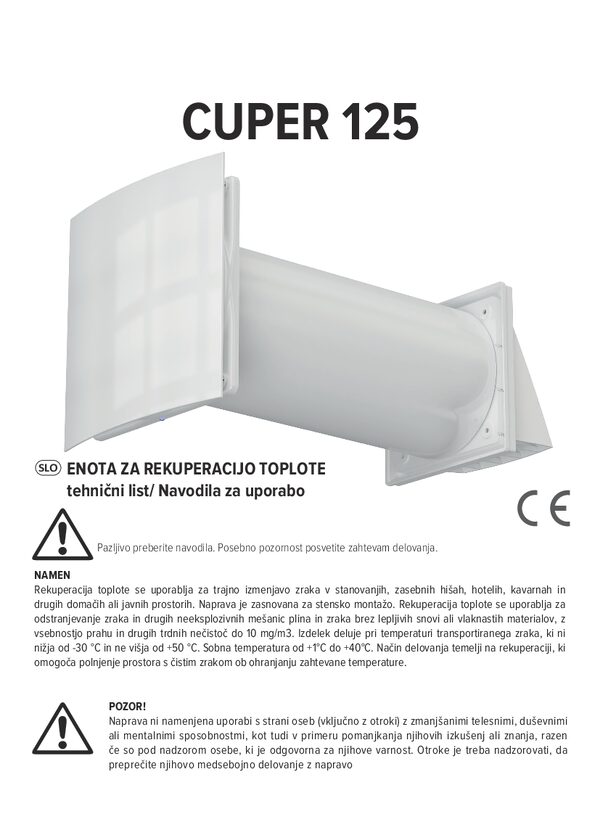 CUPER 125 – Bedienungsanleitung