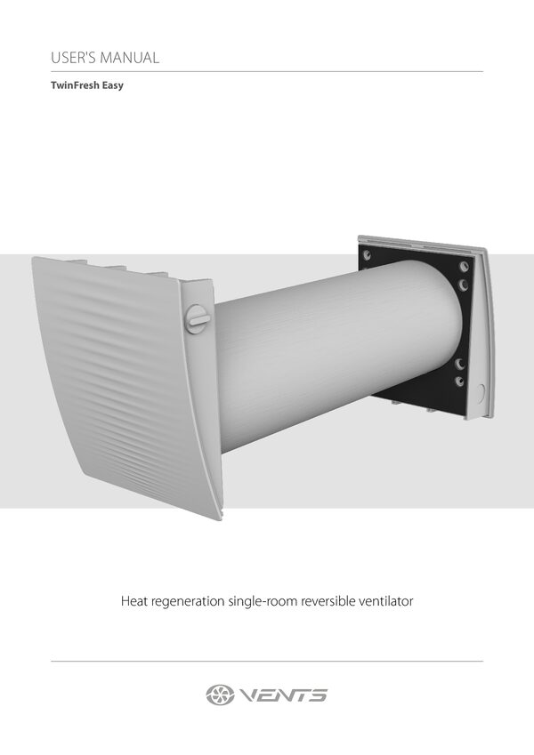 VENTS TwinFresh Easy-D RL7-50-17 - Bedienungsanleitung