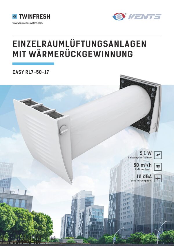 VENTS TwinFresh Easy-D RL7-50-17 - Datenblatt
